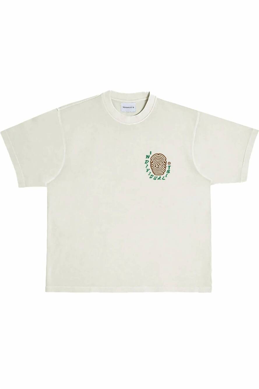 NEW INDIVIDUALIST men's flash sheet tee in antique white